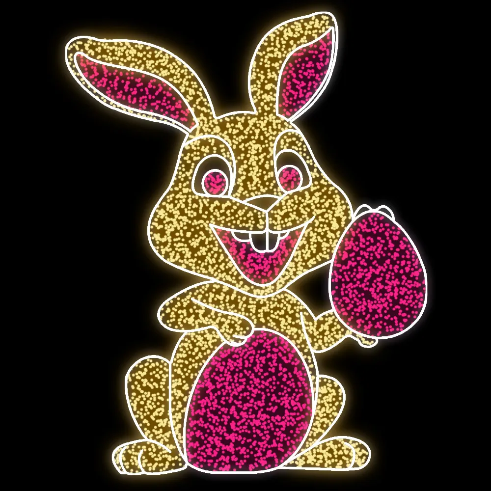 Figura de Páscoa Luminosa - Coelhinho Sansão