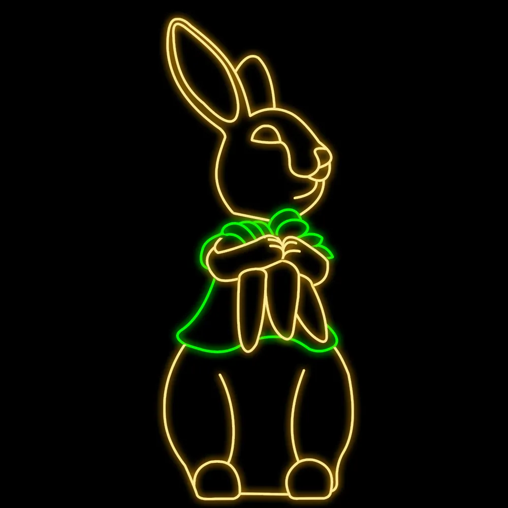 Figura de Páscoa Luminosa - Coelho em pé