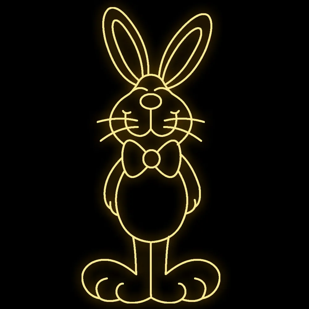 Figura de Páscoa Luminosa - Coelho Tambor