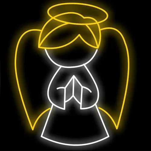 Figura de Natal Luminosa para Jardim e Fachada - Anjinho