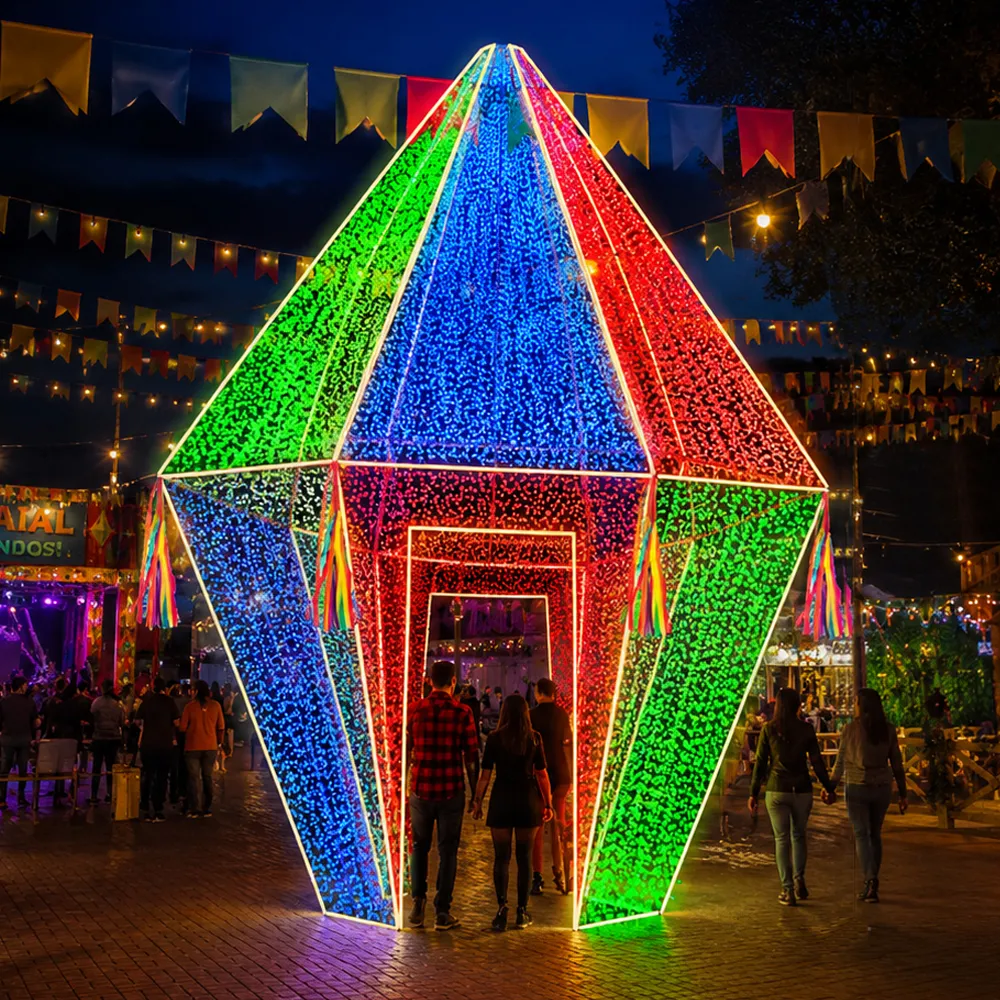 Figura para Festa Junina - Balão Junino c/ Passagem 3D Interativo