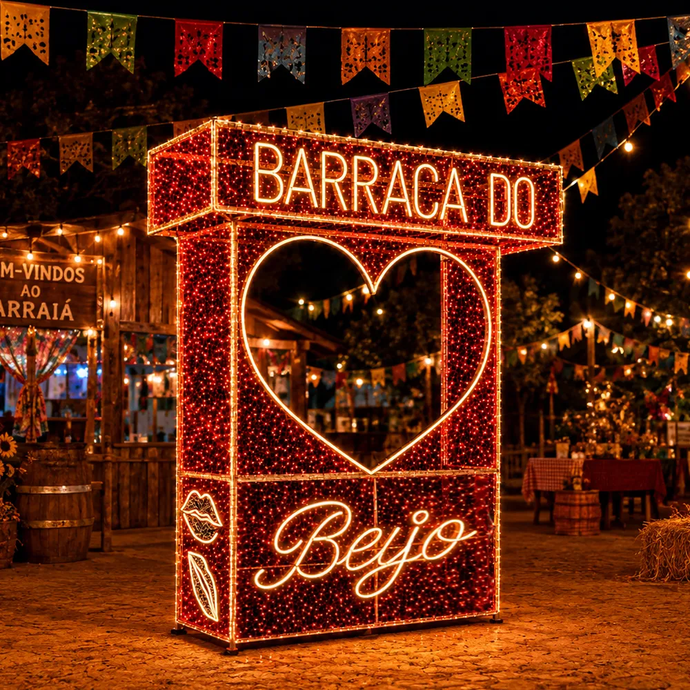 Figura para Festa Junina - Barraca do Beijo interativa