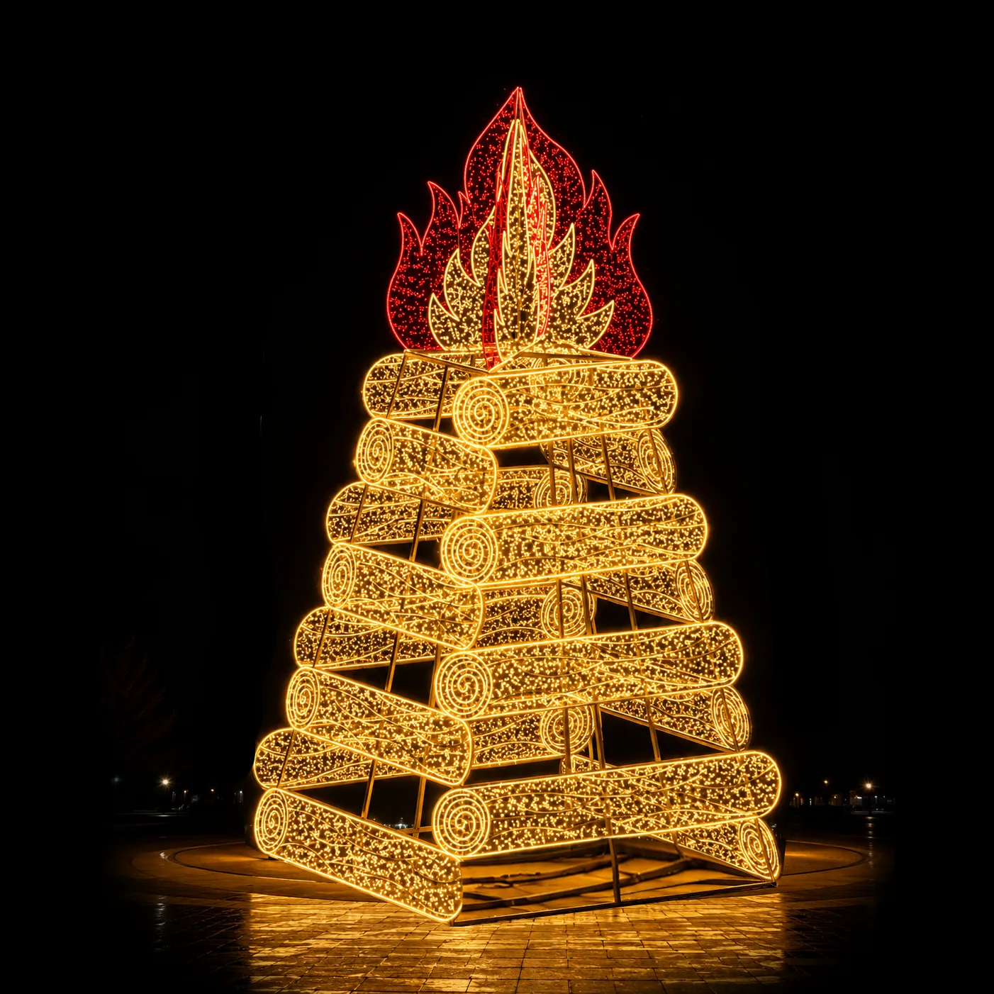 Figura para Festa Junina - Fogueira Gigante 3D