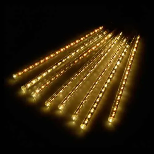 Tubo Snowfall LED Branco Quente com 8 Tubos de 50cm - Bivolt