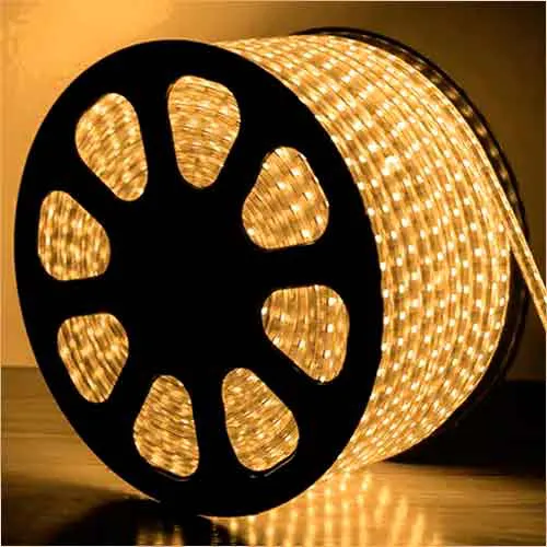 Mangueira LED Branco Quente, 24 LED/m e Ø11mm - Rolo de 100 metros