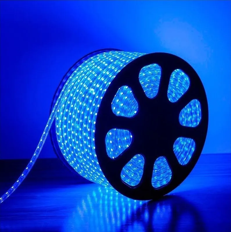 Mangueira LED Azul, 36 LED/m e Ø13mm - Rolo de 100 metros