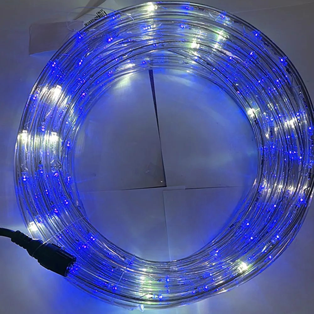 Mangueira LED Azul com Strobo, 36 LED/m e Ø13mm - Rolo de 100 metros