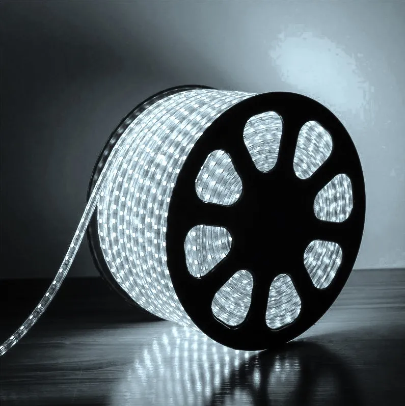 Mangueira LED Branco Frio, 36 LED/m e Ø13mm - Rolo de 100 metros