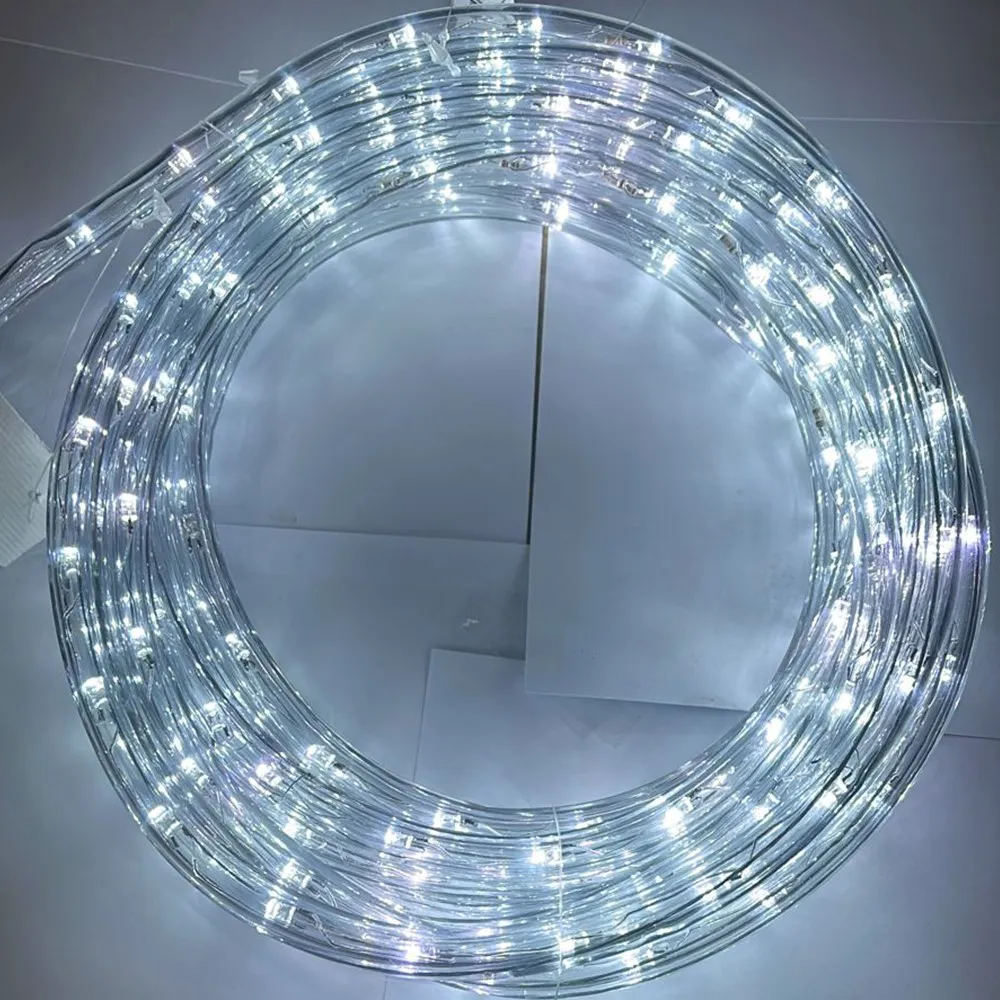 Mangueira LED Branco Frio com Strobo, 36 LED/m e Ø13mm - Rolo de 100 metros