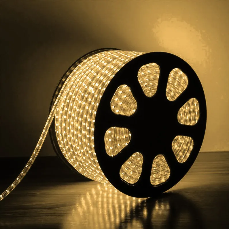 Mangueira LED Branco Quente, 36 LED/m e Ø13mm - Rolo de 100 metros
