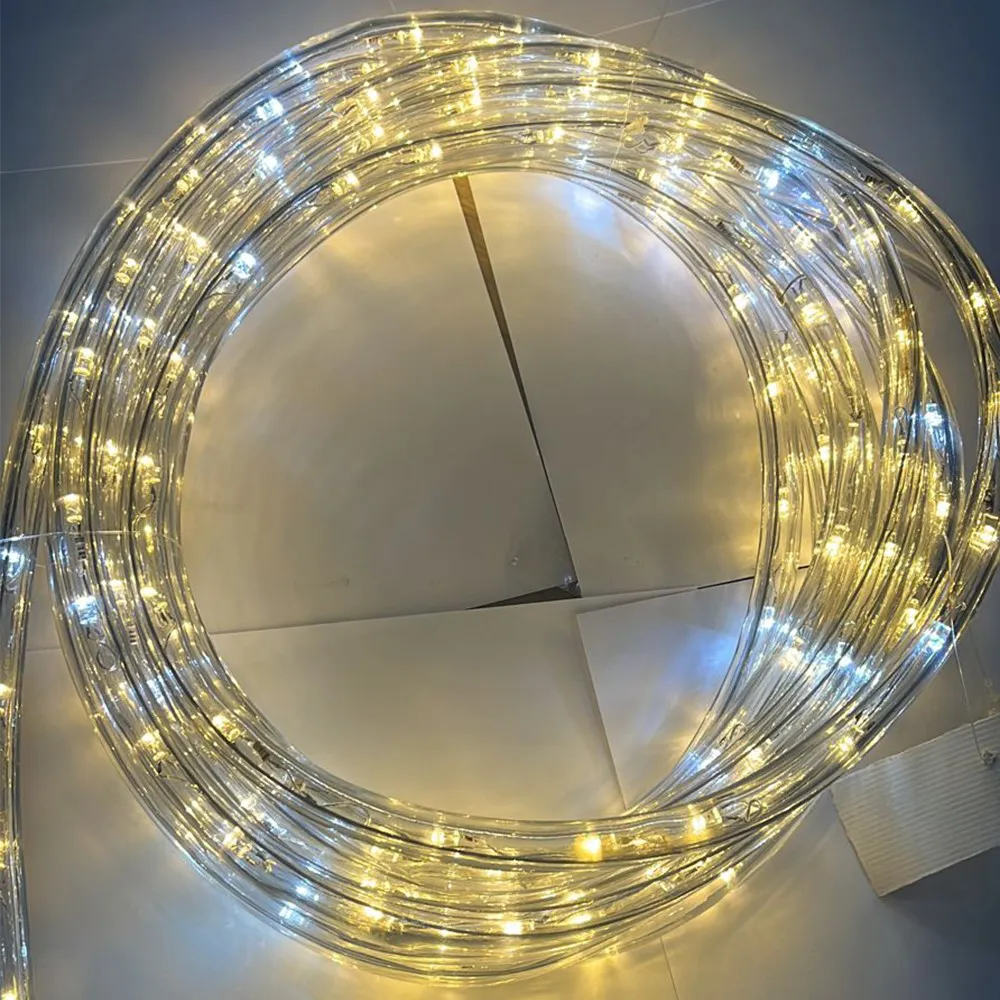 Mangueira LED Branco Quente com Strobo, 36 LED/m e Ø13mm - Rolo de 100 metros
