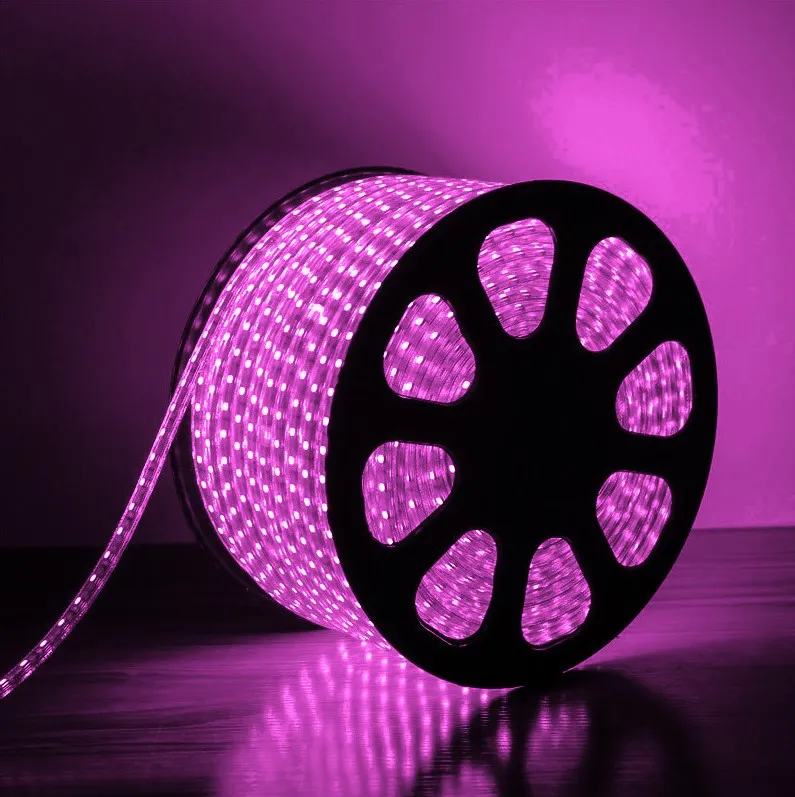 Mangueira LED Rosa, 36 LED/m e Ø13mm - Rolo de 100 metros