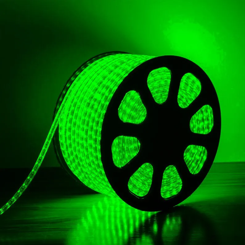 Mangueira LED Verde, 36 LED/m e Ø13mm - Rolo de 100 metros