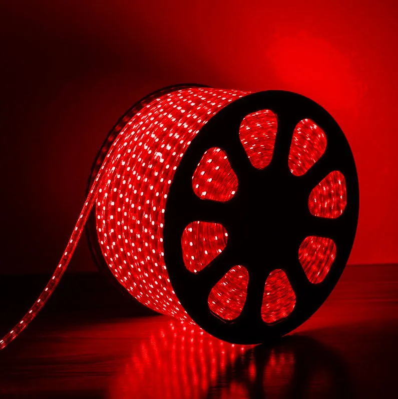Mangueira LED Vermelho, 36 LED/m e Ø13mm - Rolo de 100 metros