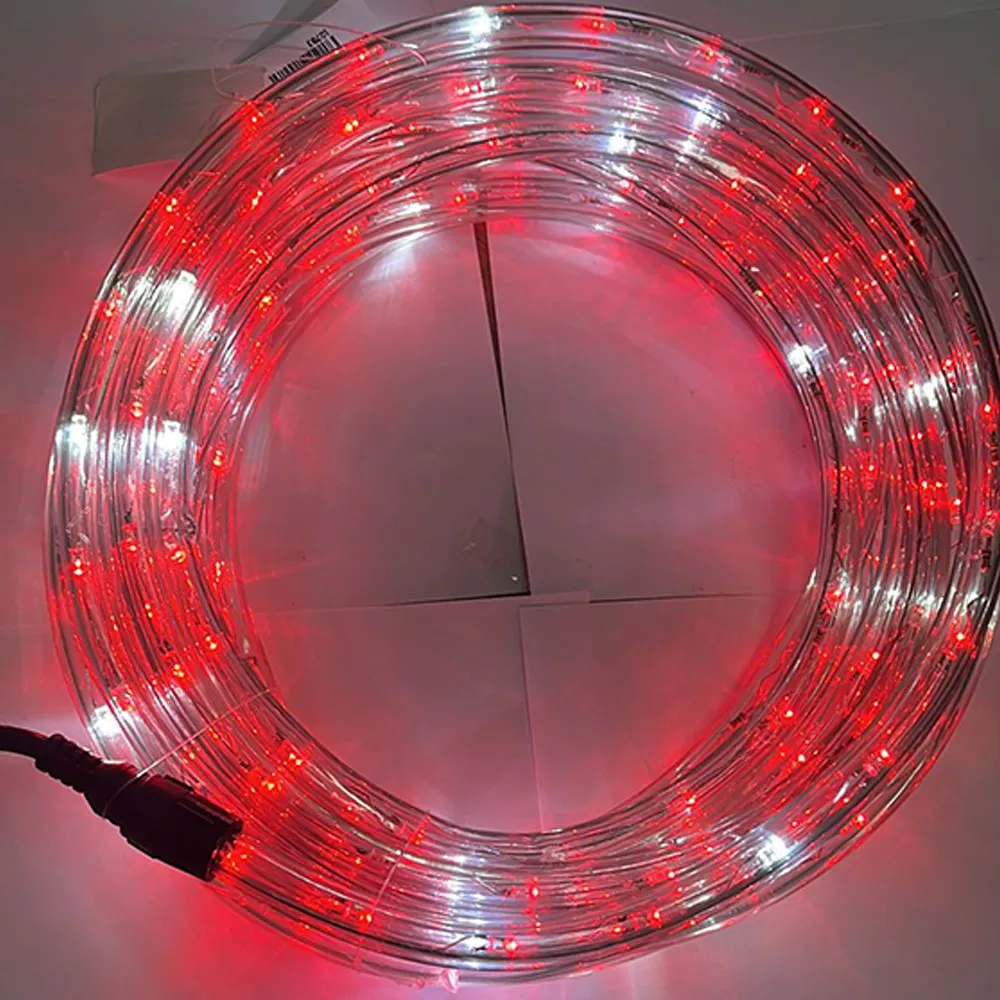 Mangueira LED Vermelho com Strobo, 36 LED/m e Ø13mm - Rolo de 100 metros