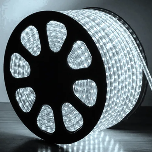 Mangueira LED Branco Frio, 32 LED/m e Ø12mm - Rolo de 100 metros