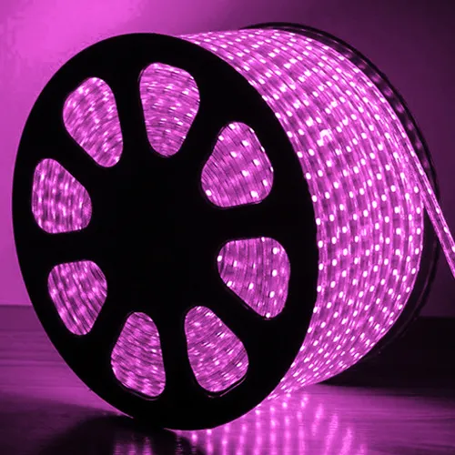 Mangueira LED Rosa, 32 LED/m e Ø12mm - Rolo de 100 metros
