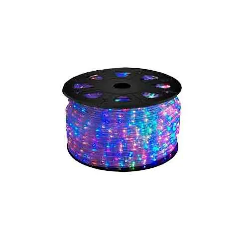 Mangueira LED 5050 Chata Colorido Rolo 100MTS