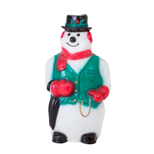 Presépio de Natal de Polietileno - Boneco de Neve Verde