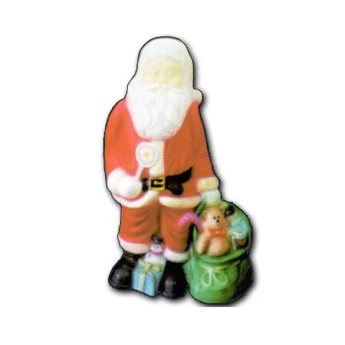 Presépio de Natal de Polietileno - Papai Noel Médio Vermelho