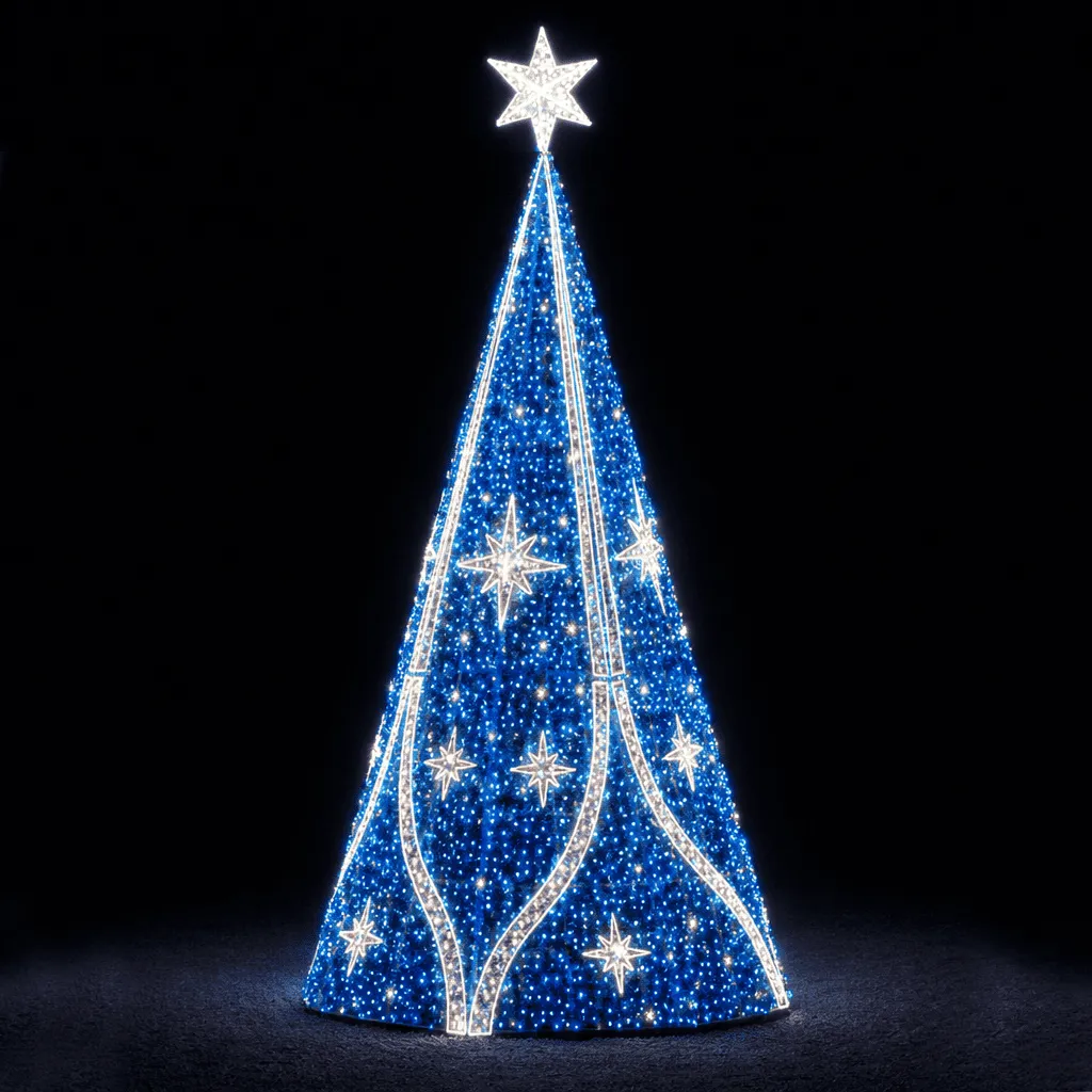 Árvore de Natal Luminosa Gigante LED Fabricada em Estrutura Metálica - Wonder
