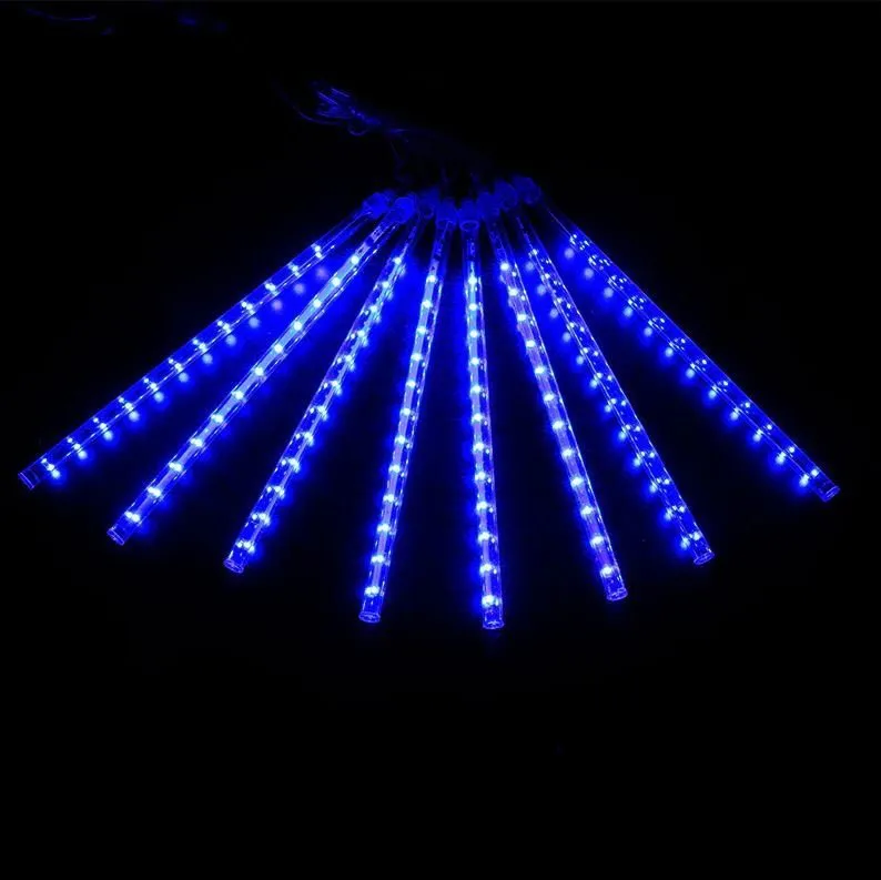 Tubo Snowfall LED Azul com 8 Tubos de 50cm - Bivolt