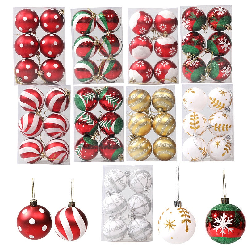 Kit 6 Peças Bolas De Natal