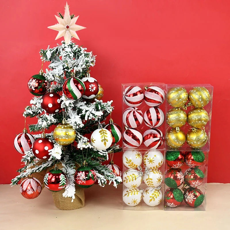 Kit 6 Peças Bolas De Natal