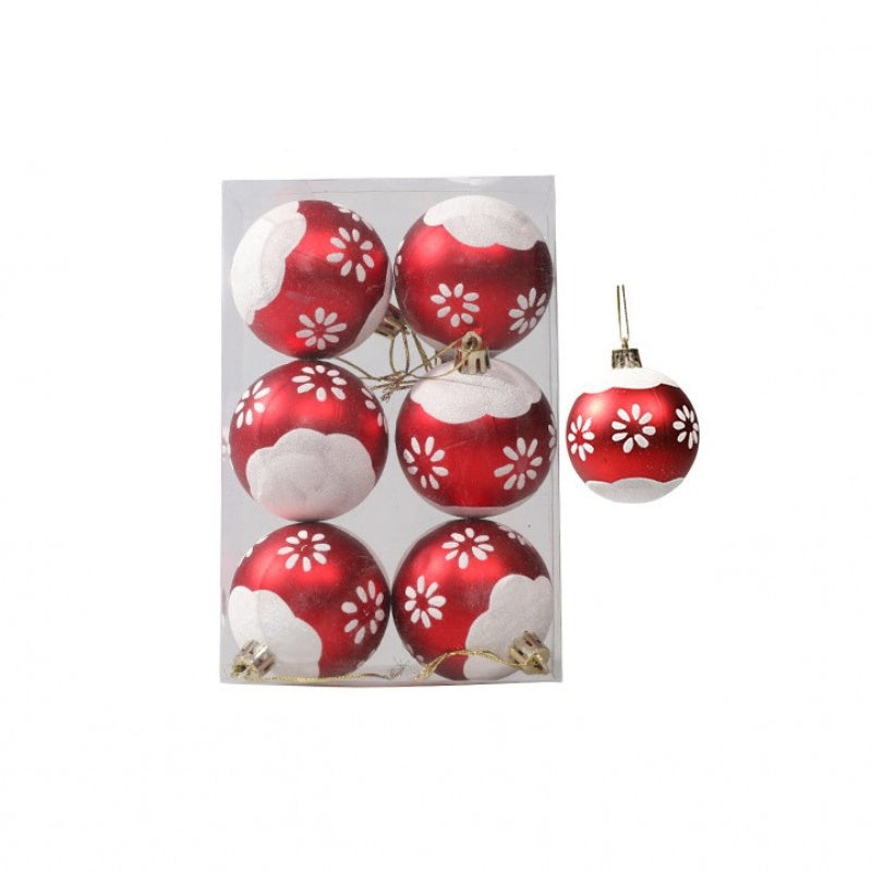 Kit 6 Peças Bolas De Natal
