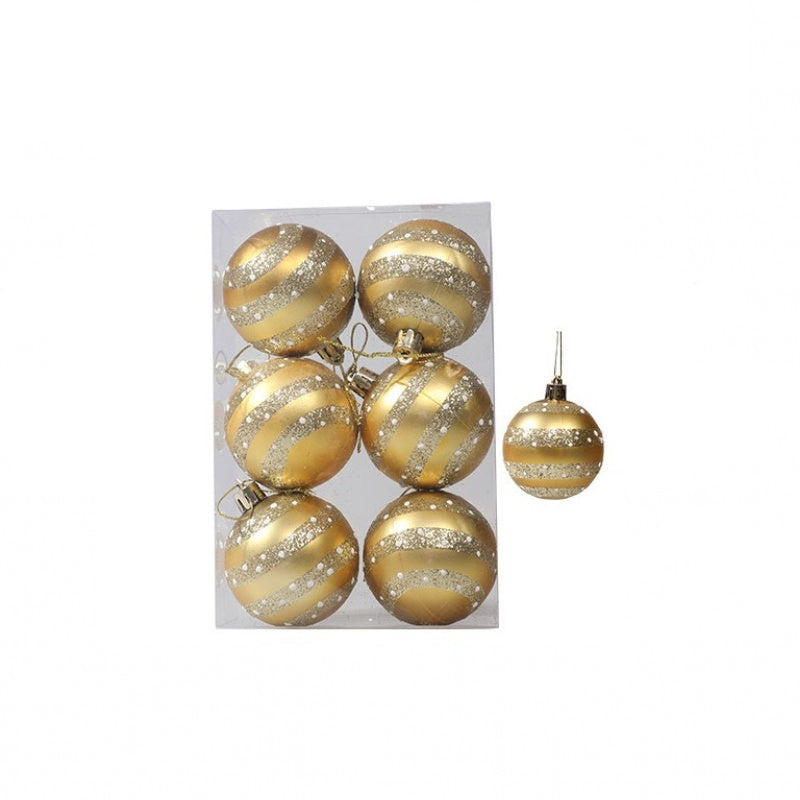 Kit 6 Peças Bolas De Natal